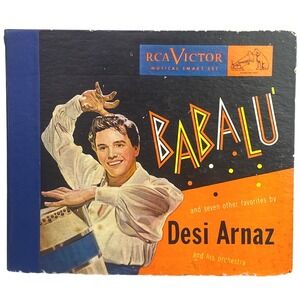 Vtg Desi Arnaz Records Babalu RCA Victor 78 RPM Orchestra Vinyl - Set of 4